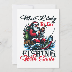 Weihnachtsgeschenk am ehesten zum Fischen mit dem Einladung
