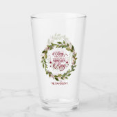 Weihnachtsgeschenk an die New Geboren King Monogra Glas (Vorderseite)