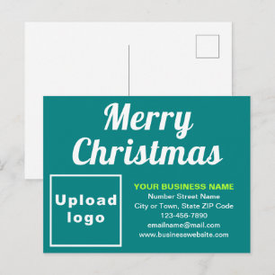 Weihnachtsgeschenk Aquamariner grüner Urlaub Postk Feiertagspostkarte
