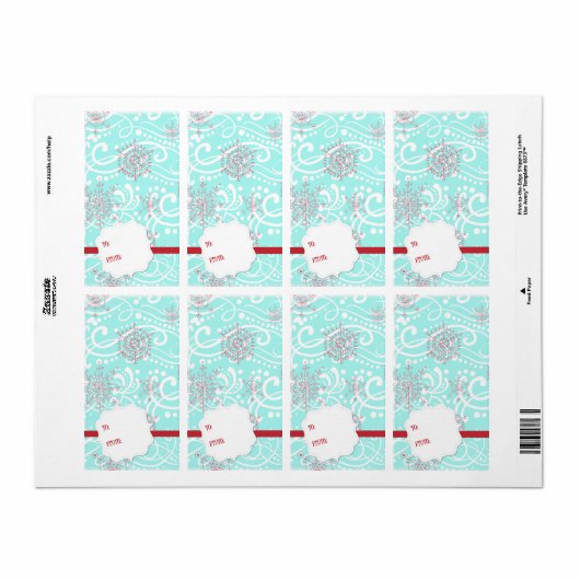 Weihnachtsgeschenk-Aufkleber (Vorne)