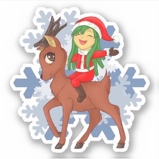 Weihnachtsgeschenk Aufkleber (Vorderseite)