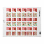 Weihnachtsgeschenk-Aufkleber Adressaufkleber (Vorne)