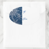 Weihnachtsgeschenk-Aufkleber Ovaler Aufkleber (Tasche)