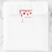 Weihnachtsgeschenk-Aufkleber Quadratischer Aufkleber (Tasche)