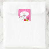 Weihnachtsgeschenk-Aufkleber Quadratischer Aufkleber (Tasche)