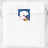 Weihnachtsgeschenk-Aufkleber Quadratischer Aufkleber (Tasche)