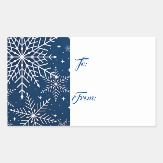 Weihnachtsgeschenk-Aufkleber Rechteckiger Aufkleber (Vorderseite)