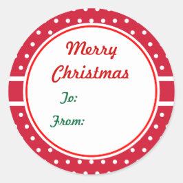 Weihnachtsgeschenk-Aufkleber Runder Aufkleber