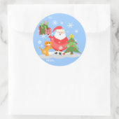 Weihnachtsgeschenk-Aufkleber Runder Aufkleber (Tasche)