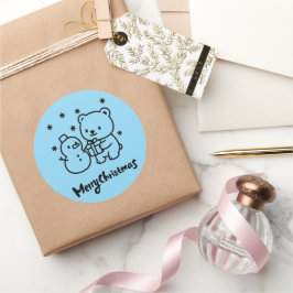 Weihnachtsgeschenk-Aufkleber Runder Aufkleber