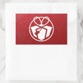 Weihnachtsgeschenk Avatar Rechteckiger Aufkleber (Tasche)