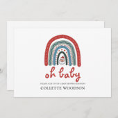 Weihnachtsgeschenk Baby Dusche Einladung (Vorne/Hinten)