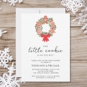 Weihnachtsgeschenk Baby Dusche Einladung