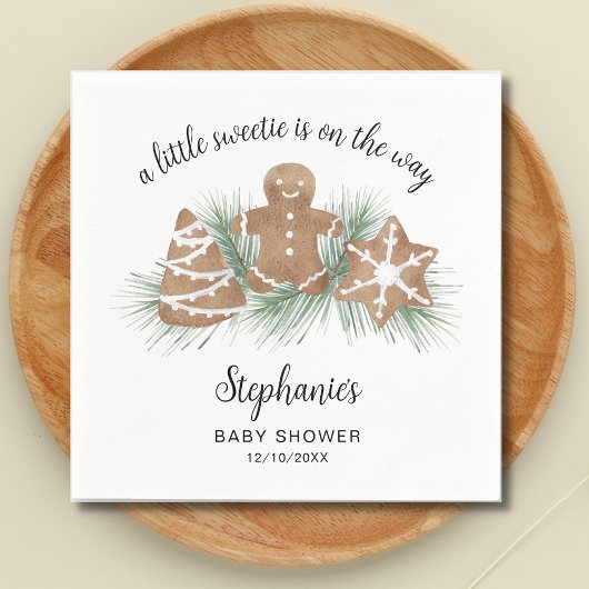 Weihnachtsgeschenk Baby Dusche Serviette