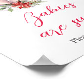 Weihnachtsgeschenk Babys sind Süß Schild (Ecke)