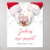 Weihnachtsgeschenk Babys sind Süß Schild (Vorne)
