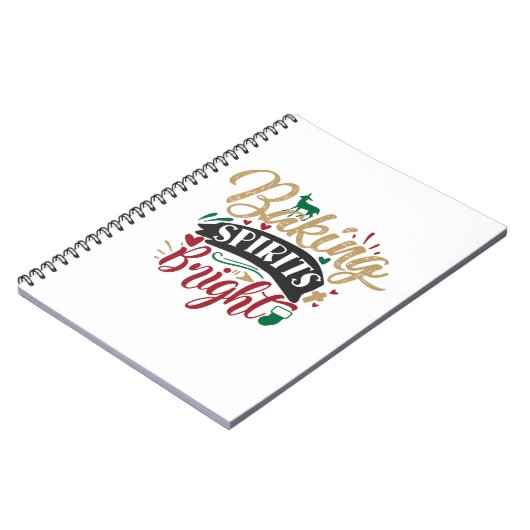 Weihnachtsgeschenk | Backbriefe hell Notizblock (Linke Seite)