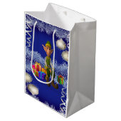 Weihnachtsgeschenk Bags Elf Mittlere Geschenktüte (Vorderseite Schrägansicht)