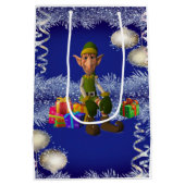Weihnachtsgeschenk Bags Elf Mittlere Geschenktüte (Rückseite)