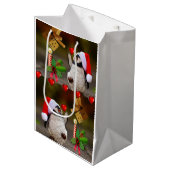 Weihnachtsgeschenk Bags Pengiun Mittlere Geschenktüte (Vorderseite Schrägansicht)