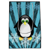 Weihnachtsgeschenk Bags Penguin Mittlere Geschenktüte (Rückseite)