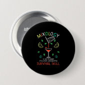 Weihnachtsgeschenk | Barkeeper Mixologe Button (Vorne & Hinten)
