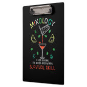 Weihnachtsgeschenk | Barkeeper Mixologe Klemmbrett (Links)