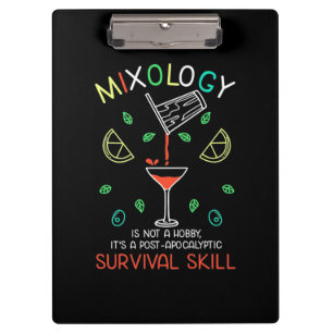 Weihnachtsgeschenk   Barkeeper Mixologe Klemmbrett