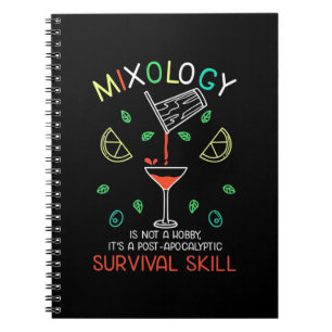 Weihnachtsgeschenk Barkeeper Mixologe Notizblock