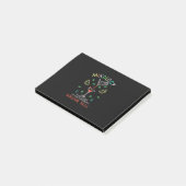 Weihnachtsgeschenk | Barkeeper Mixologe Post-it Klebezettel (angewinkelt)