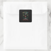 Weihnachtsgeschenk | Barkeeper Mixologe Quadratischer Aufkleber (Tasche)