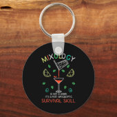 Weihnachtsgeschenk | Barkeeper Mixologe Schlüsselanhänger (Vorderseite)