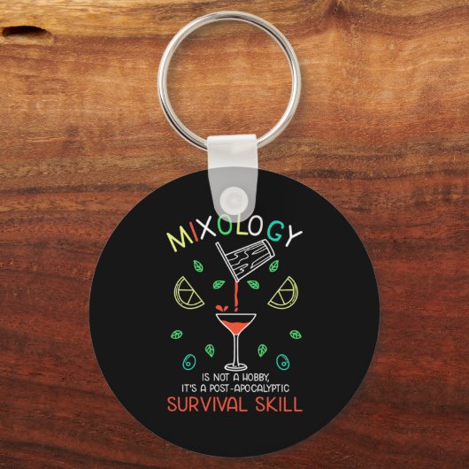 Weihnachtsgeschenk | Barkeeper Mixologe Schlüsselanhänger (Vorderseite)