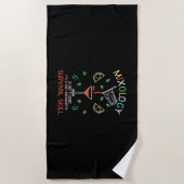 Weihnachtsgeschenk | Barkeeper Mixologe Strandtuch (Vorderseite)