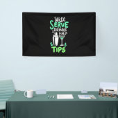 Weihnachtsgeschenk | Barkeeper serviert Getränke f Banner (Messeveranstaltung)