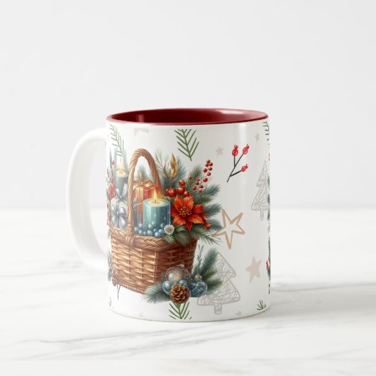Weihnachtsgeschenk Basket Tasse (Vorderseite Links)