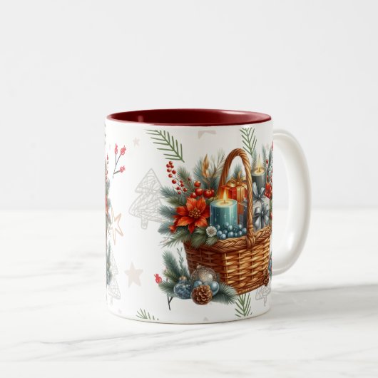 Weihnachtsgeschenk Basket Tasse (VorderseiteRechts)