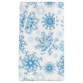 Weihnachtsgeschenk Beutel Snowflakes Kleine Geschenktüte (Vorderseite)