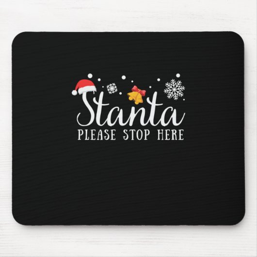 Weihnachtsgeschenk bitte hier anhalten mousepad (Vorne)