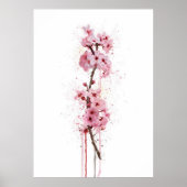 Weihnachtsgeschenk-Blüten-Kirschblüte Poster (Vorne)