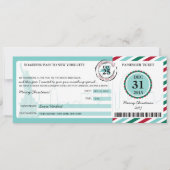 Weihnachtsgeschenk Boarding Pass auf NEW YORK Einladung (Vorderseite)