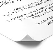 Weihnachtsgeschenk-Börsenregeln unterzeichnen Poster (Ecke)