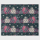 Weihnachtsgeschenk bunt geschenkpapier (Flach)