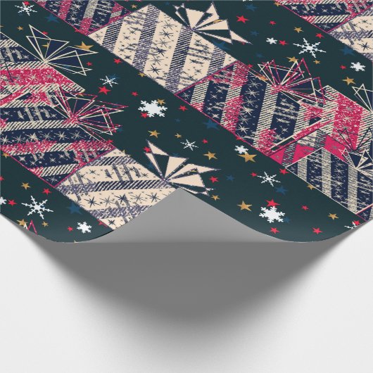 Weihnachtsgeschenk bunt geschenkpapier (Ecke)
