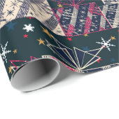 Weihnachtsgeschenk bunt geschenkpapier (Rolleneckpunkt)