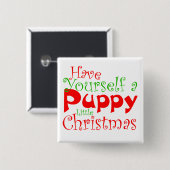 Weihnachtsgeschenk Button (Vorne & Hinten)