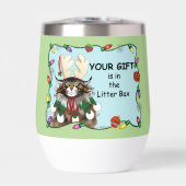 Weihnachtsgeschenk Cat Green Funny (Vorderseite)