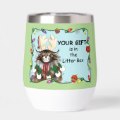 Weihnachtsgeschenk Cat Green Funny (Rückseite)