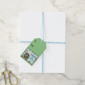 Weihnachtsgeschenk Cat Green Funny Geschenkanhänger (Mit Garn)