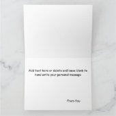 Weihnachtsgeschenk Cat Green Funny Karte (Innenseite)